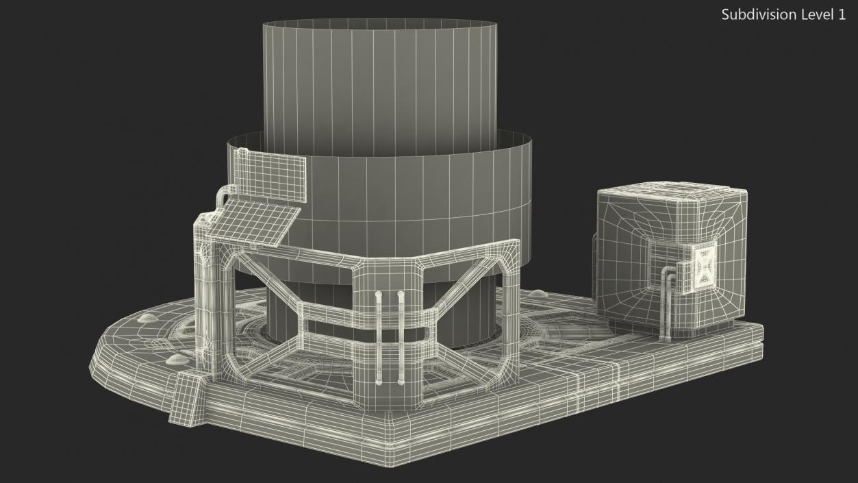 Sci Fi Operating Teleport Pad 3D model