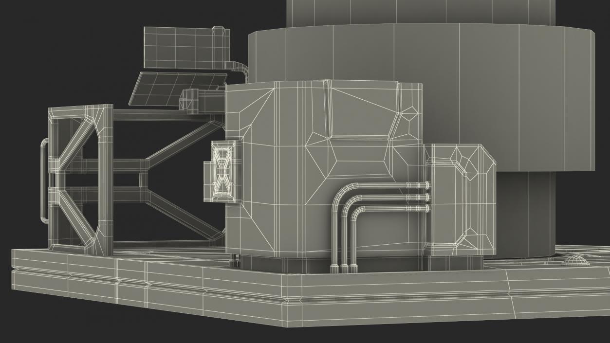 Sci Fi Operating Teleport Pad 3D model