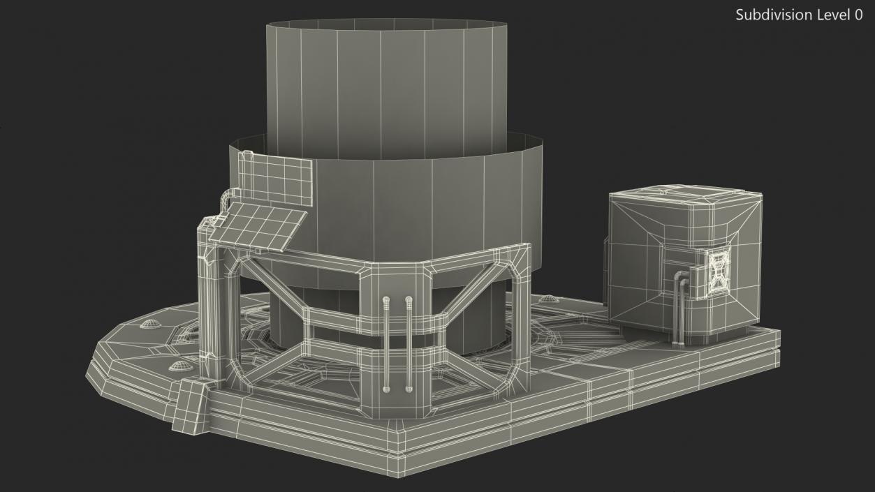 Sci Fi Operating Teleport Pad 3D model