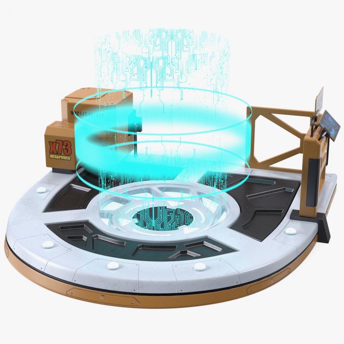 Sci Fi Operating Teleport Pad 3D model