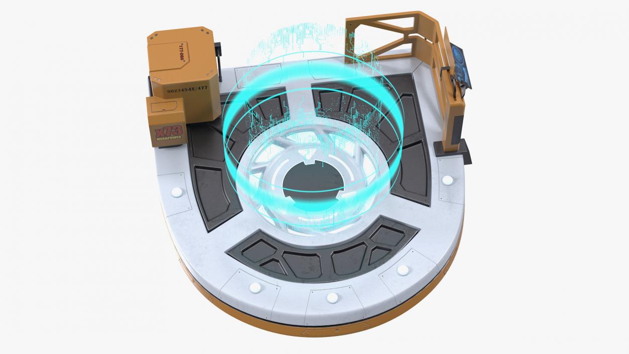 Sci Fi Operating Teleport Pad 3D model