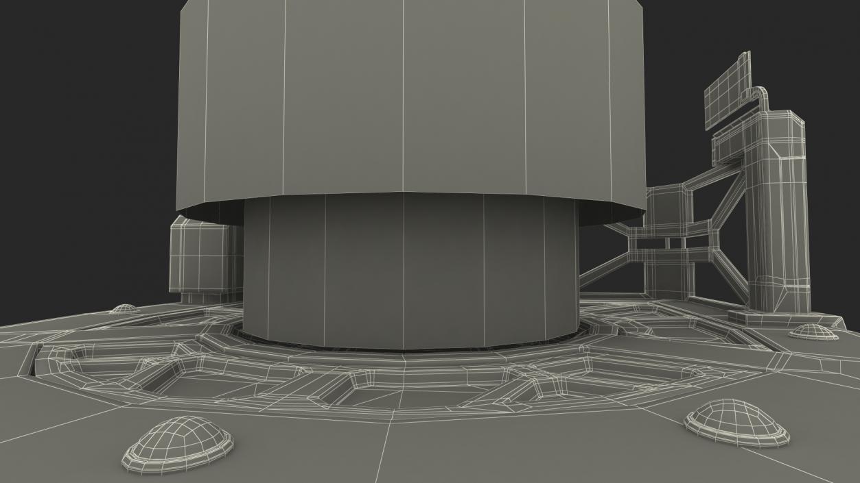 Sci Fi Operating Teleport Pad 3D model