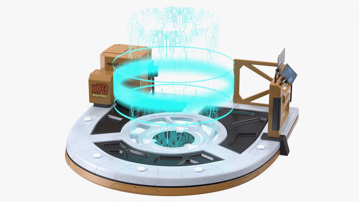 Sci Fi Operating Teleport Pad 3D model