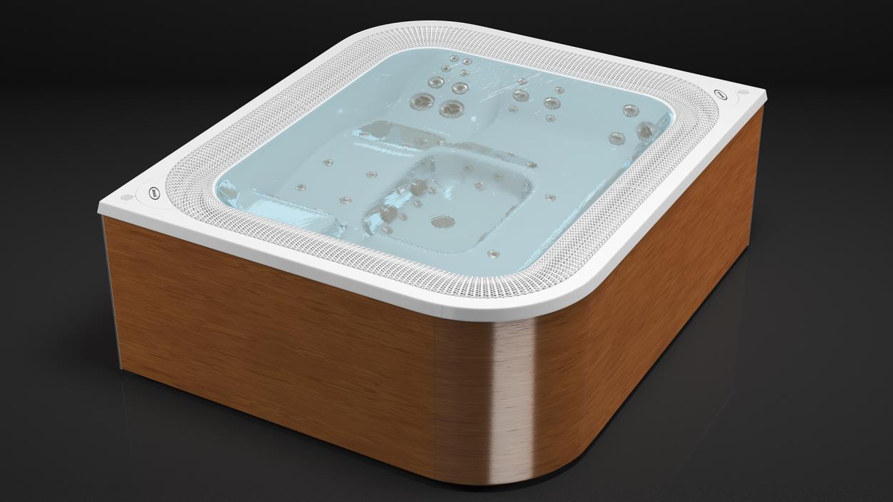 3D Jacuzzi Virtus Hot Tub with Water model