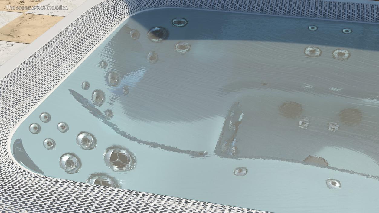 3D Jacuzzi Virtus Hot Tub with Water model