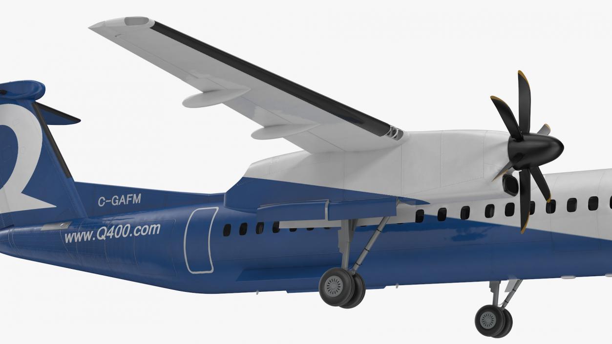 Bombardier Q400 NextGen Passenger Airplane 3D