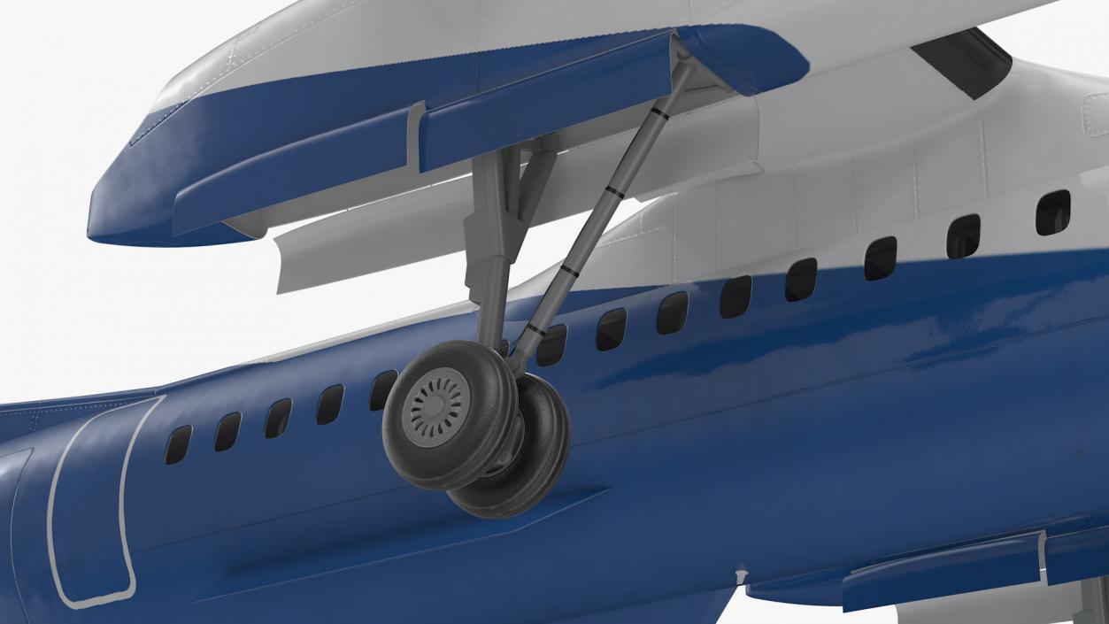 Bombardier Q400 NextGen Passenger Airplane 3D