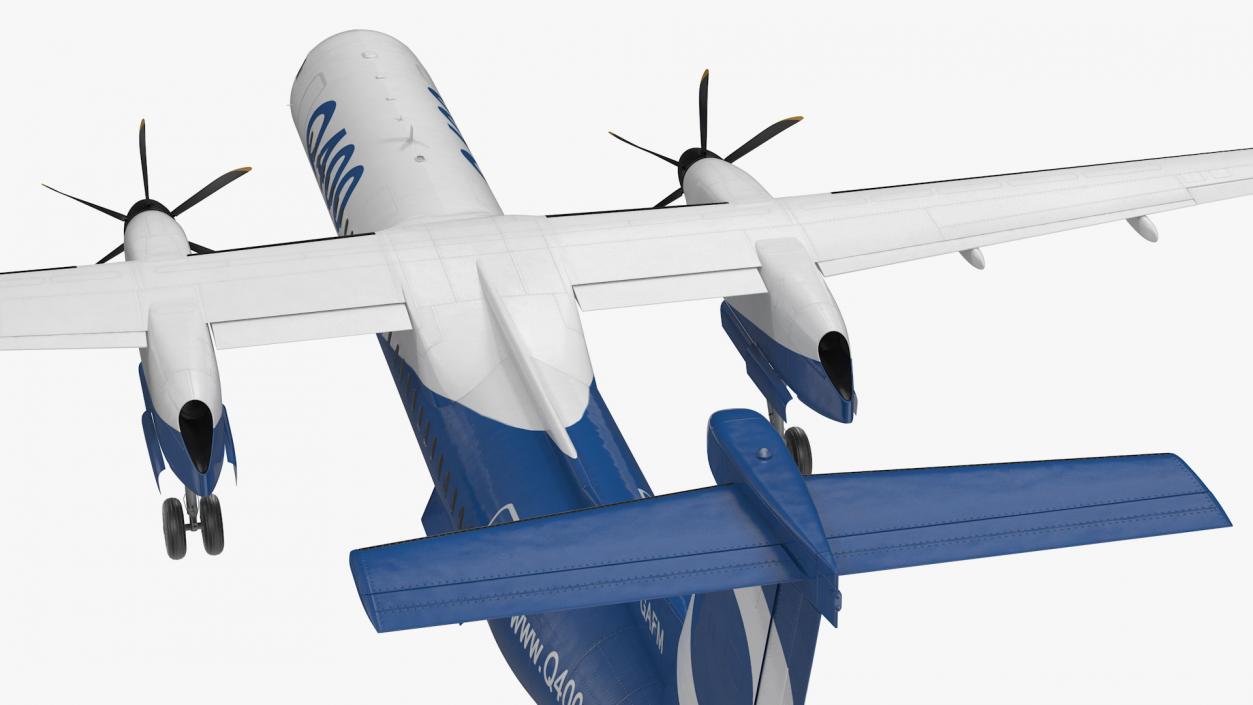 Bombardier Q400 NextGen Passenger Airplane 3D