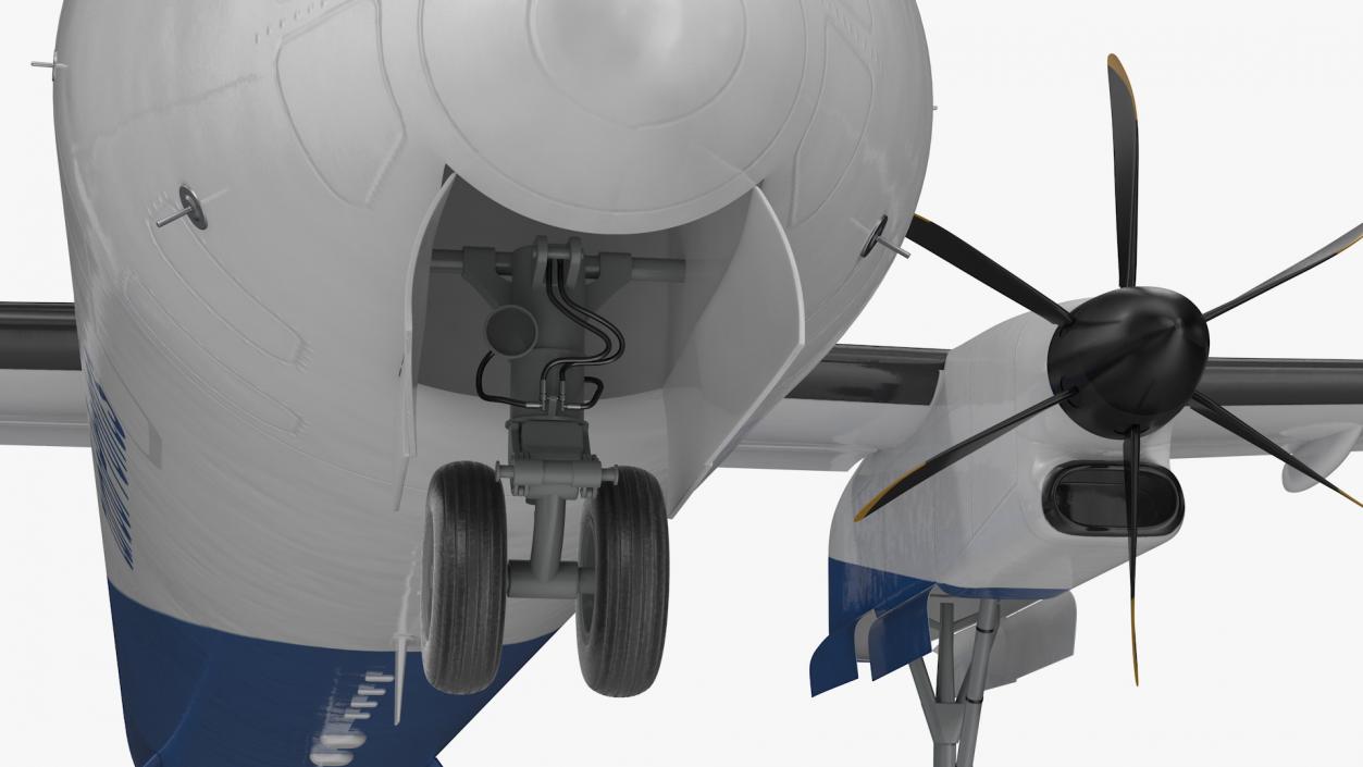 Bombardier Q400 NextGen Passenger Airplane 3D