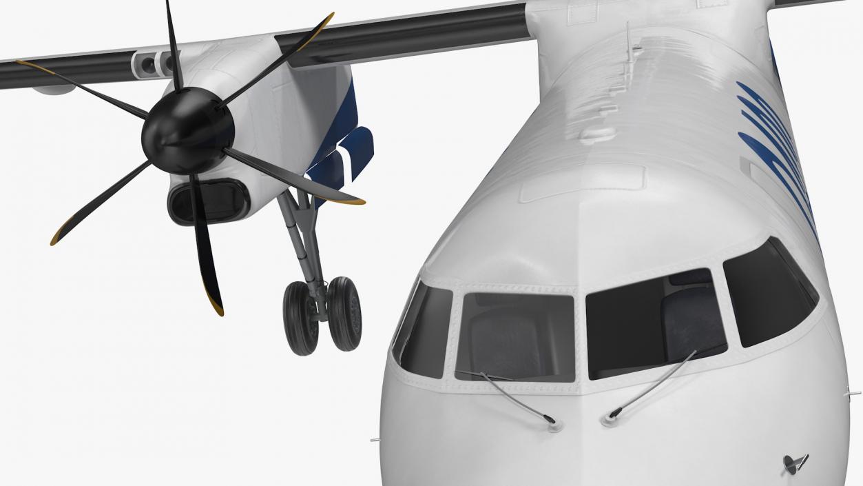 Bombardier Q400 NextGen Passenger Airplane 3D