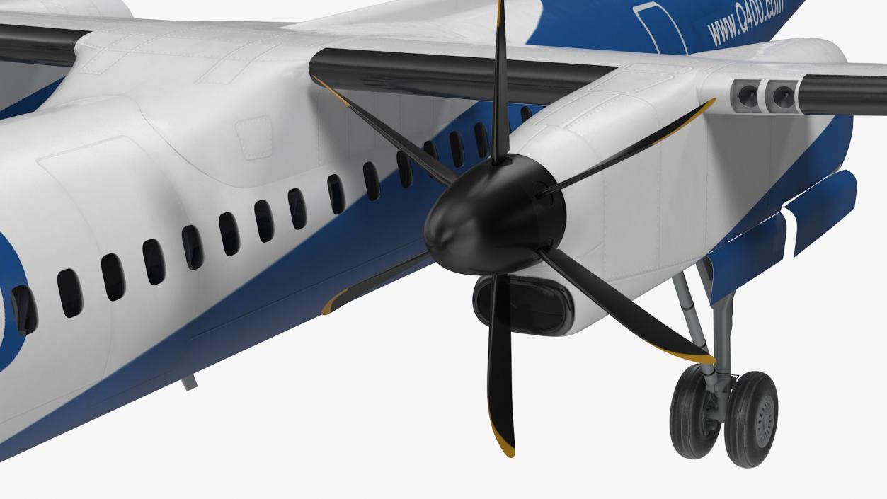 Bombardier Q400 NextGen Passenger Airplane 3D