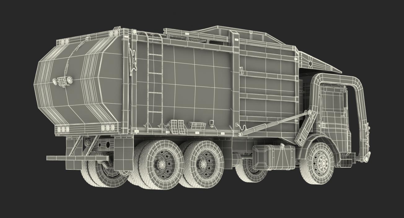 3D Trash Truck Generic Rigged