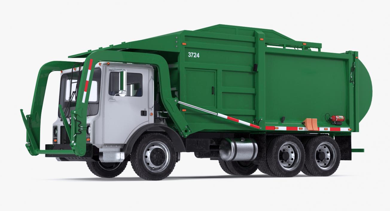 3D Trash Truck Generic Rigged