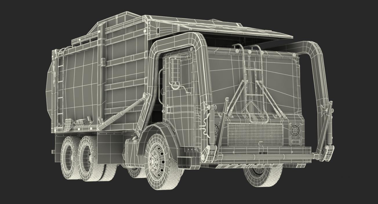 3D Trash Truck Generic Rigged