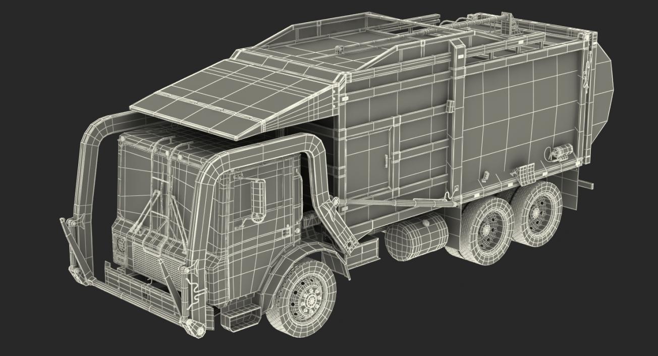 3D Trash Truck Generic Rigged