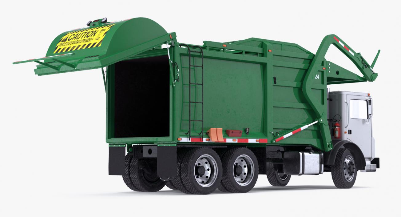 3D Trash Truck Generic Rigged