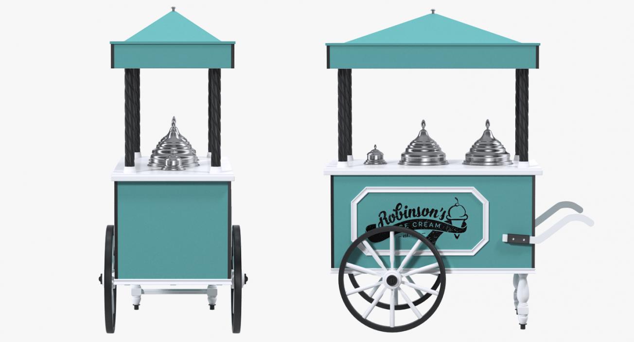 3D model Retro Ice Cream Cart