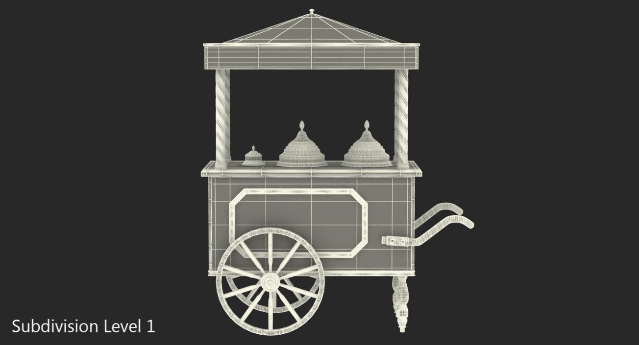 3D model Retro Ice Cream Cart