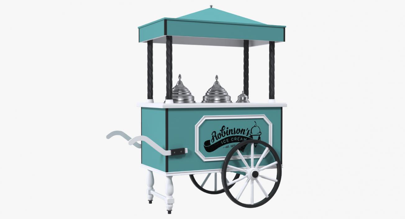 3D model Retro Ice Cream Cart