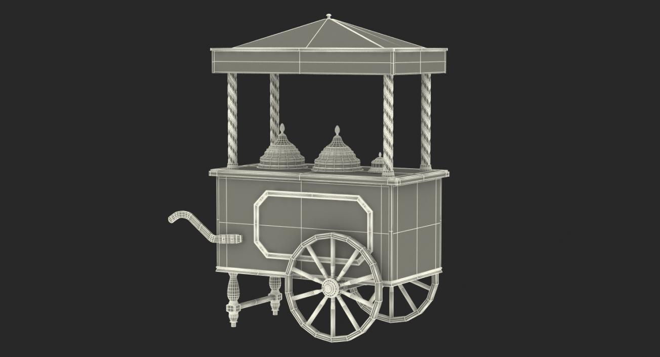 3D model Retro Ice Cream Cart