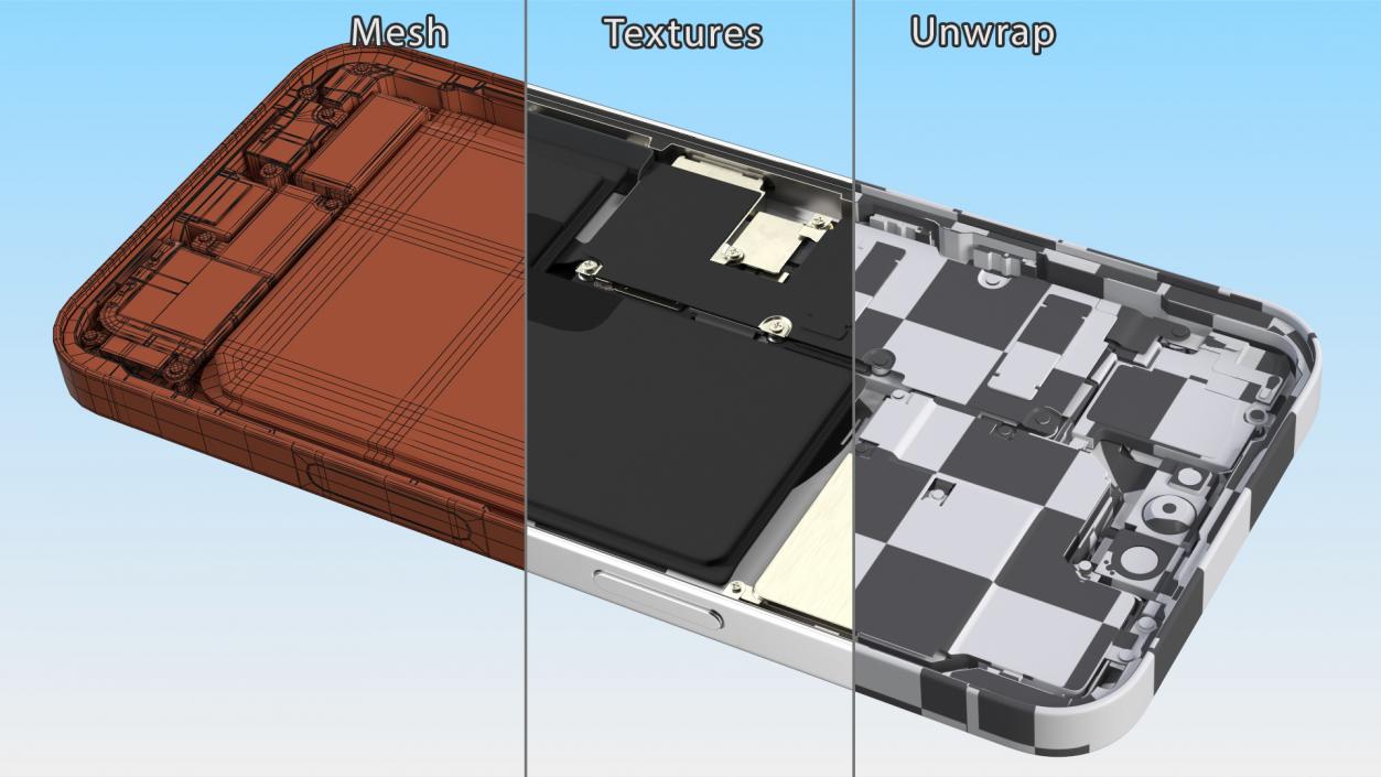 iPhone 14 Pro Disassembled without Display 3D