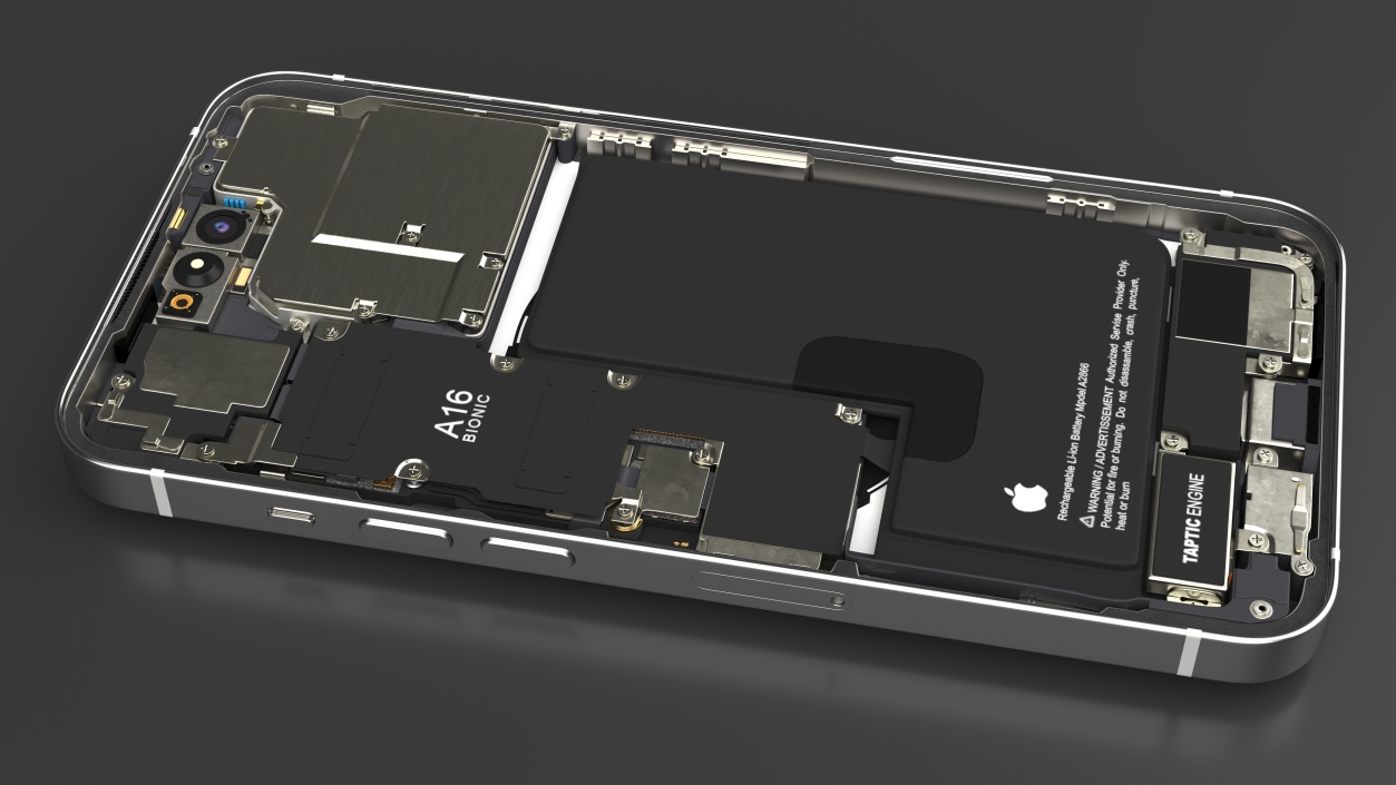 iPhone 14 Pro Disassembled without Display 3D