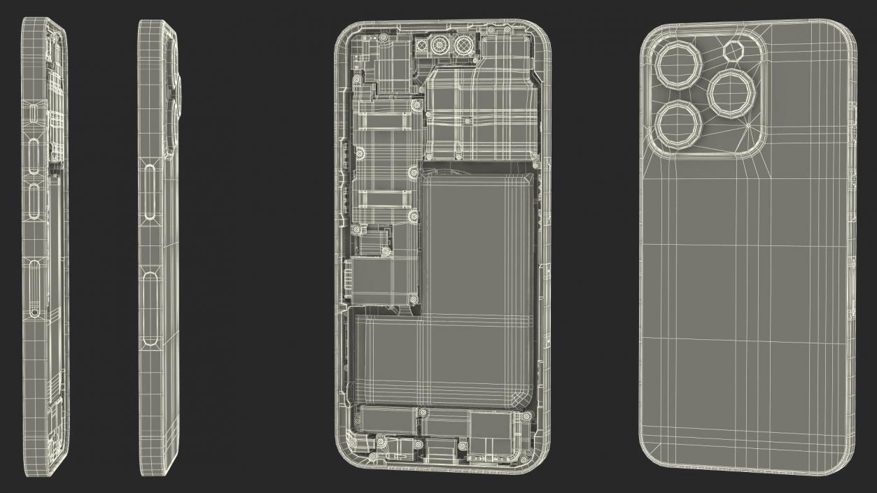 iPhone 14 Pro Disassembled without Display 3D