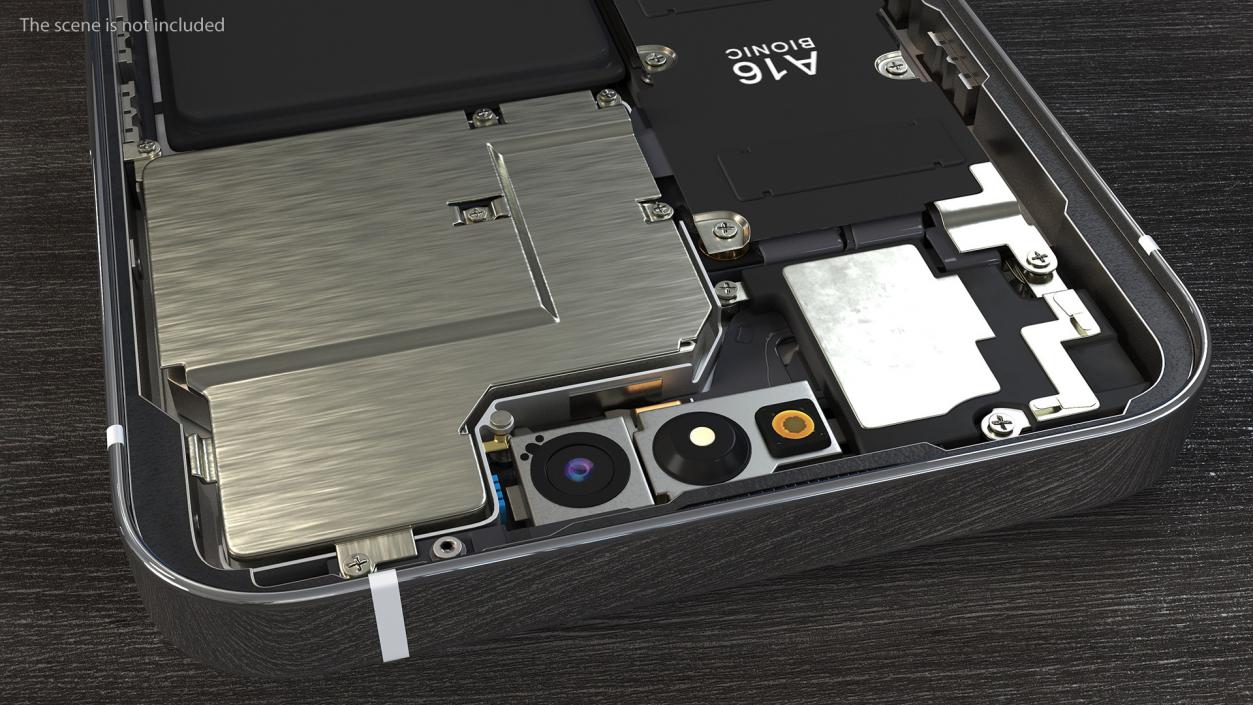 iPhone 14 Pro Disassembled without Display 3D