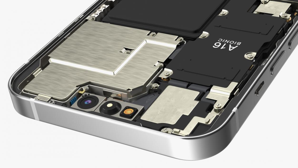 iPhone 14 Pro Disassembled without Display 3D