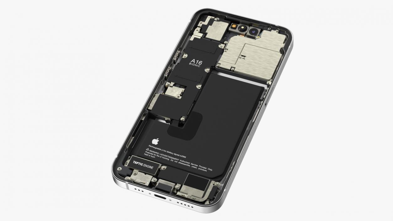 iPhone 14 Pro Disassembled without Display 3D