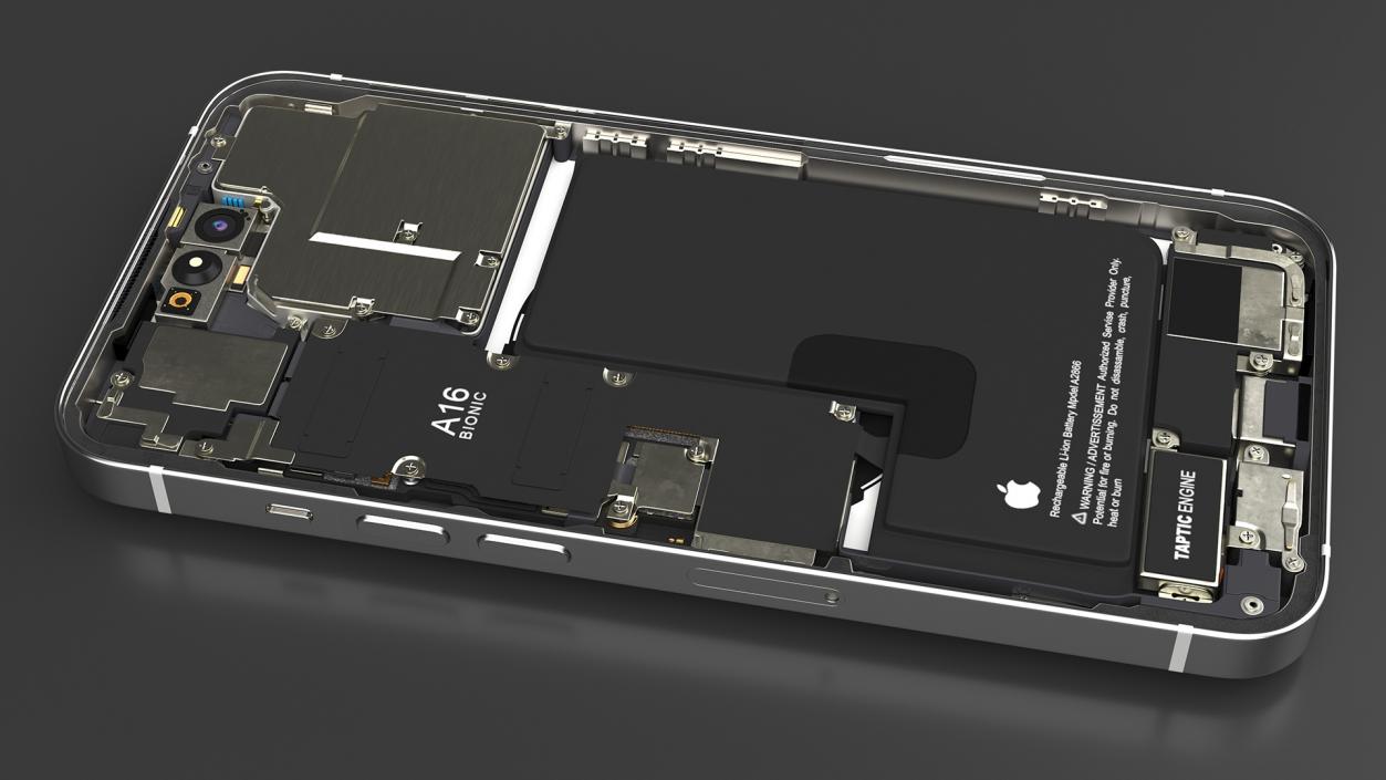 iPhone 14 Pro Disassembled without Display 3D