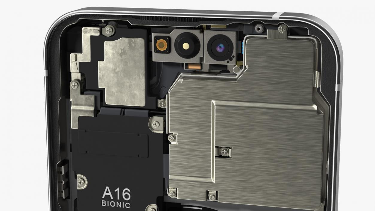 iPhone 14 Pro Disassembled without Display 3D