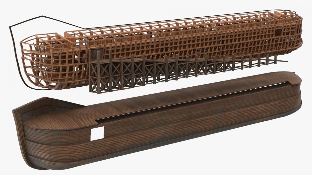 3D Noah Ark Cross Section Dirty model