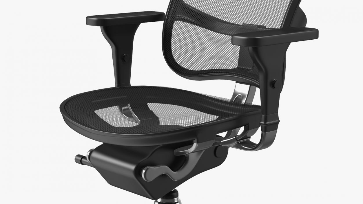 3D Office Chair with Armrests