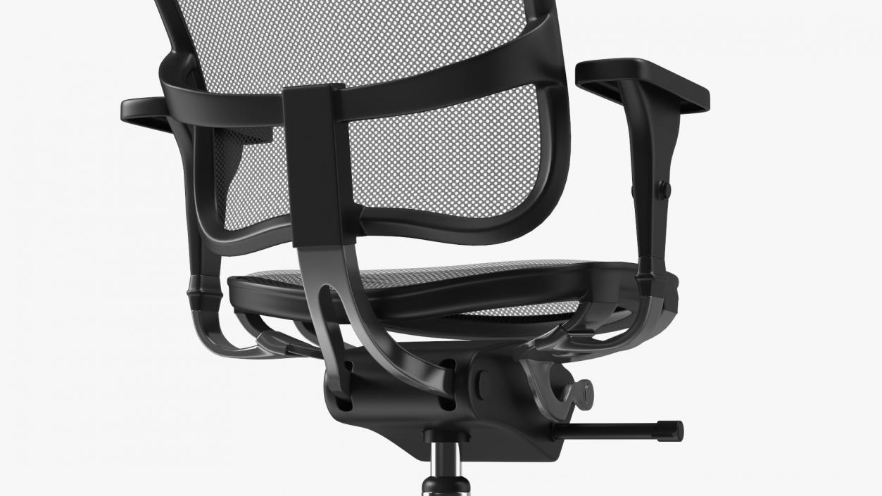 3D Office Chair with Armrests