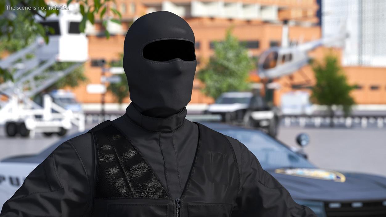 3D Tactical Balaclava Face Mask model