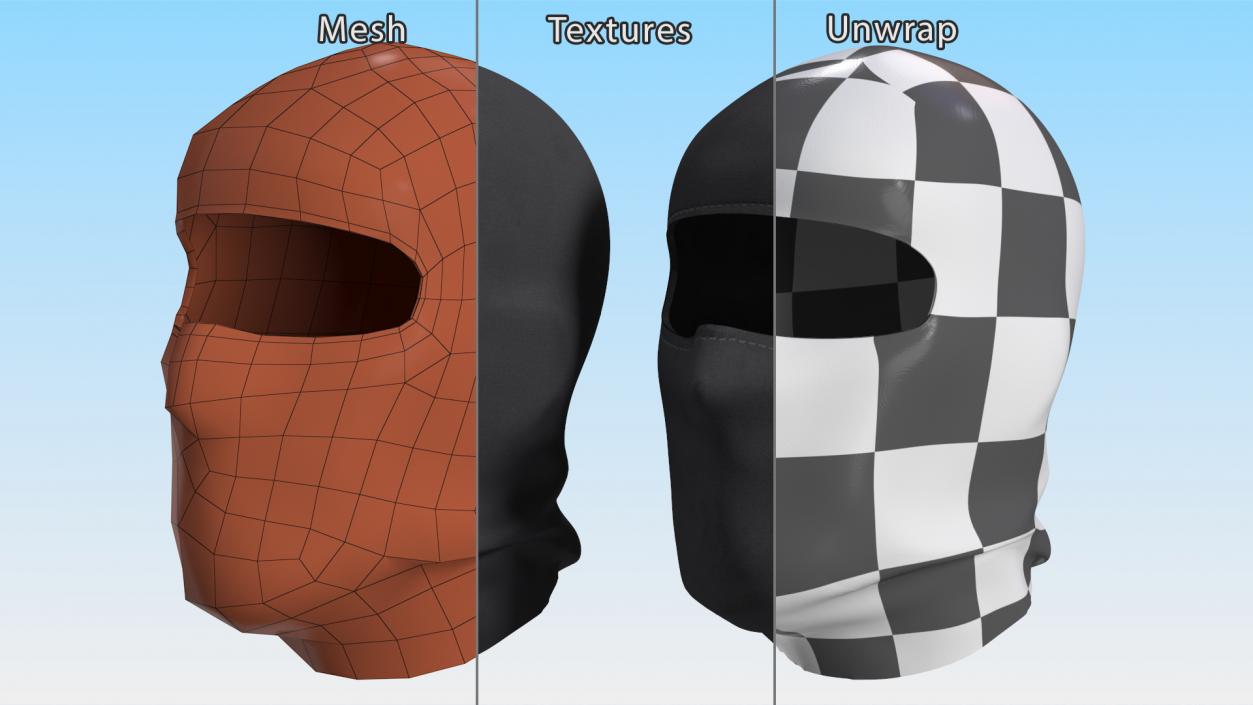 3D Tactical Balaclava Face Mask model