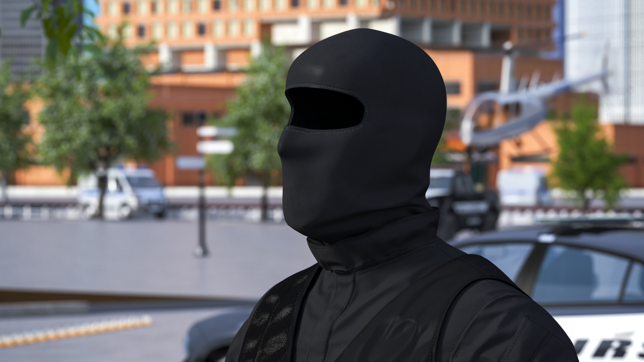 3D Tactical Balaclava Face Mask model