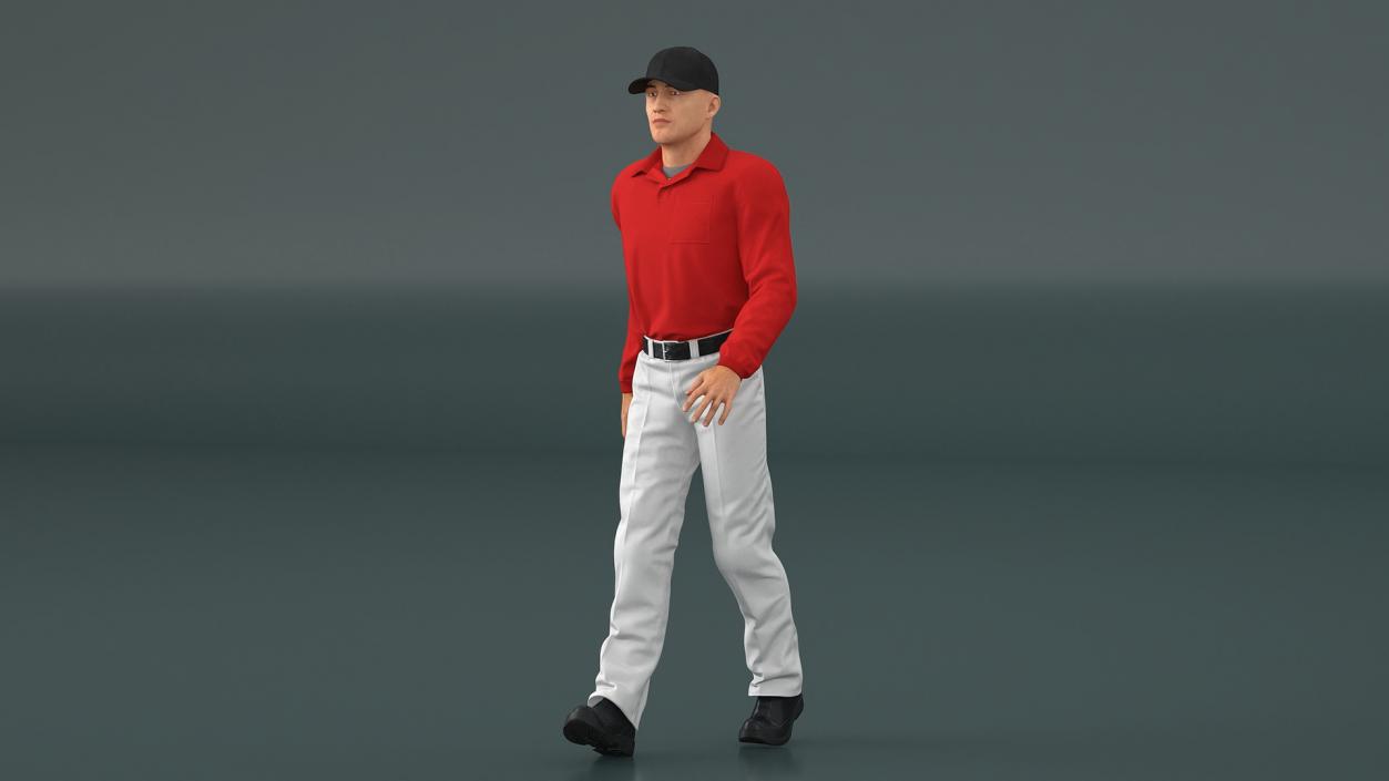 Young Man in Casual Clothes Rigged 3D model