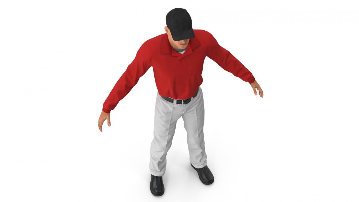 Young Man in Casual Clothes Rigged 3D model