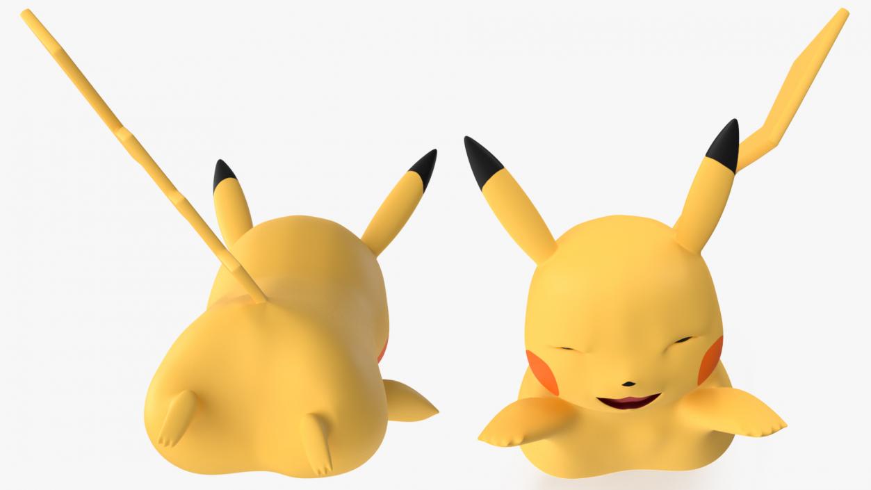 3D Pikachu Happy Pose model