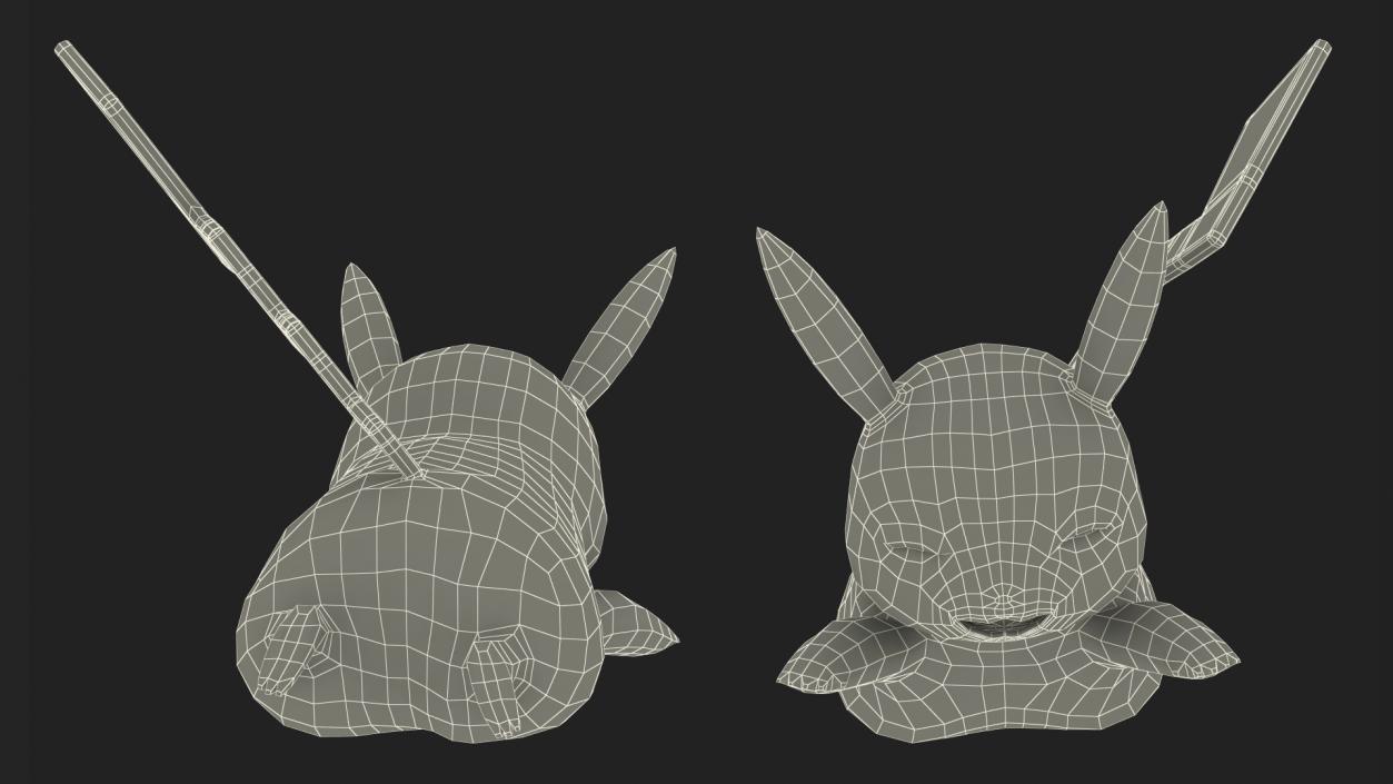 3D Pikachu Happy Pose model