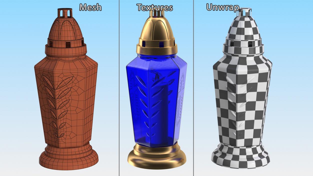 Memorial Candles Collection 3D