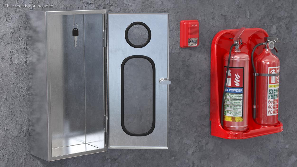 Fire Extinguisher Storage Box 3D model