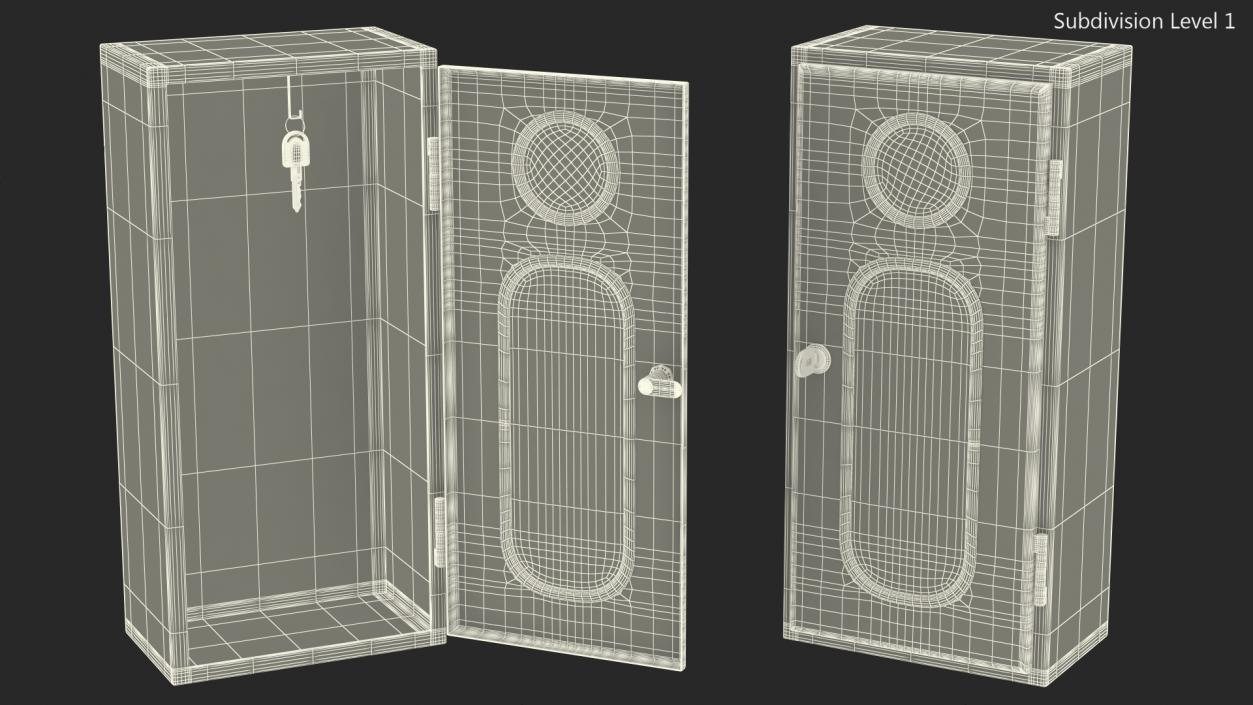 Fire Extinguisher Storage Box 3D model