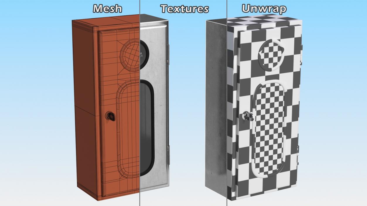 Fire Extinguisher Storage Box 3D model