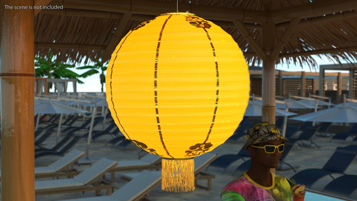 Asian Lantern Illuminate Accessories Collection 3D