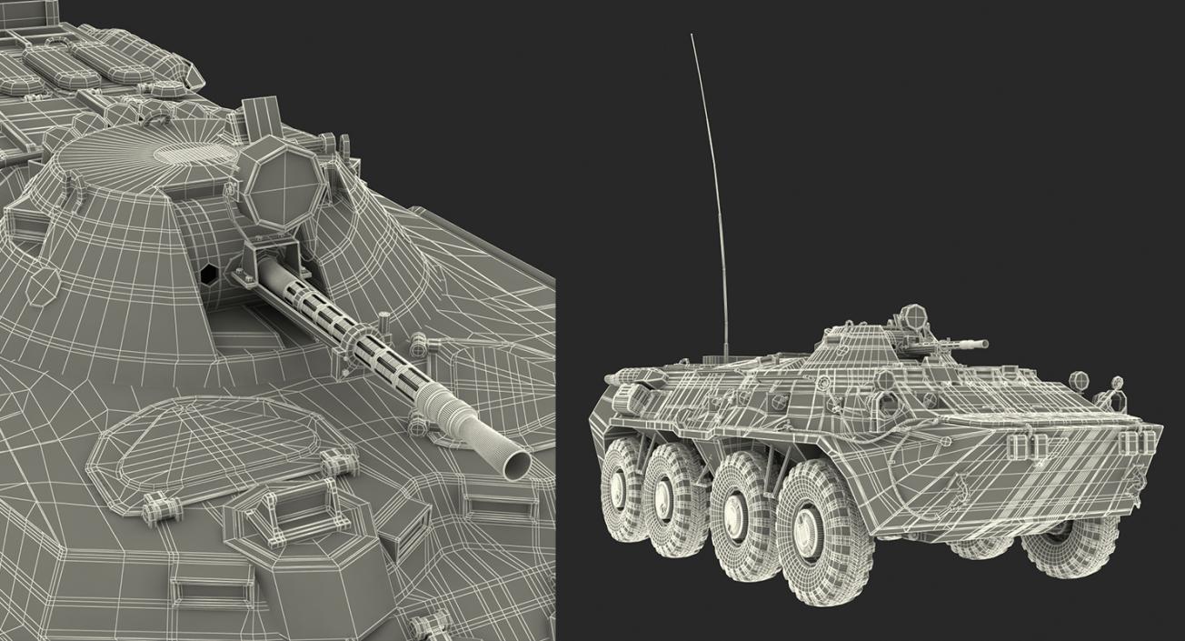 Russian Tanks Collection 3D model