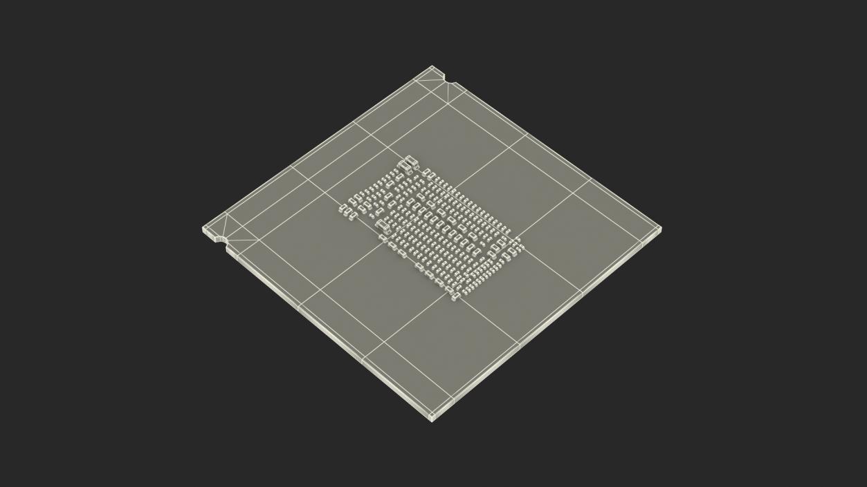 3D Central Processing Unit model