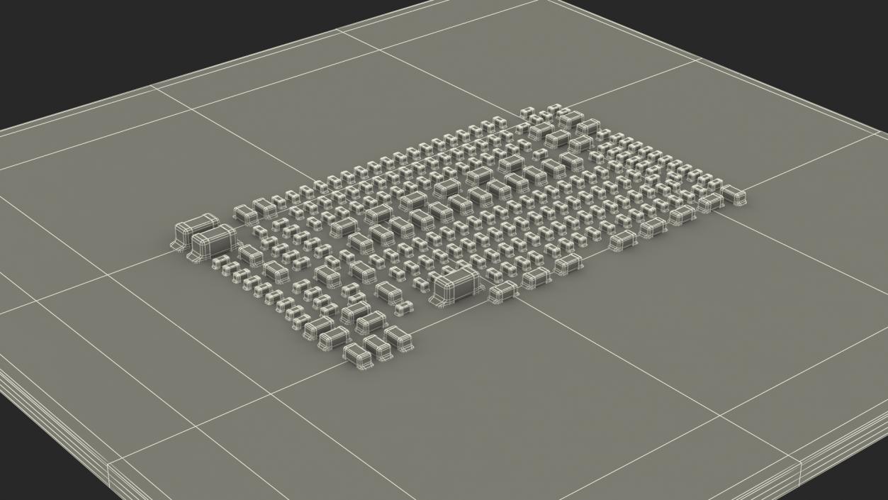 3D Central Processing Unit model